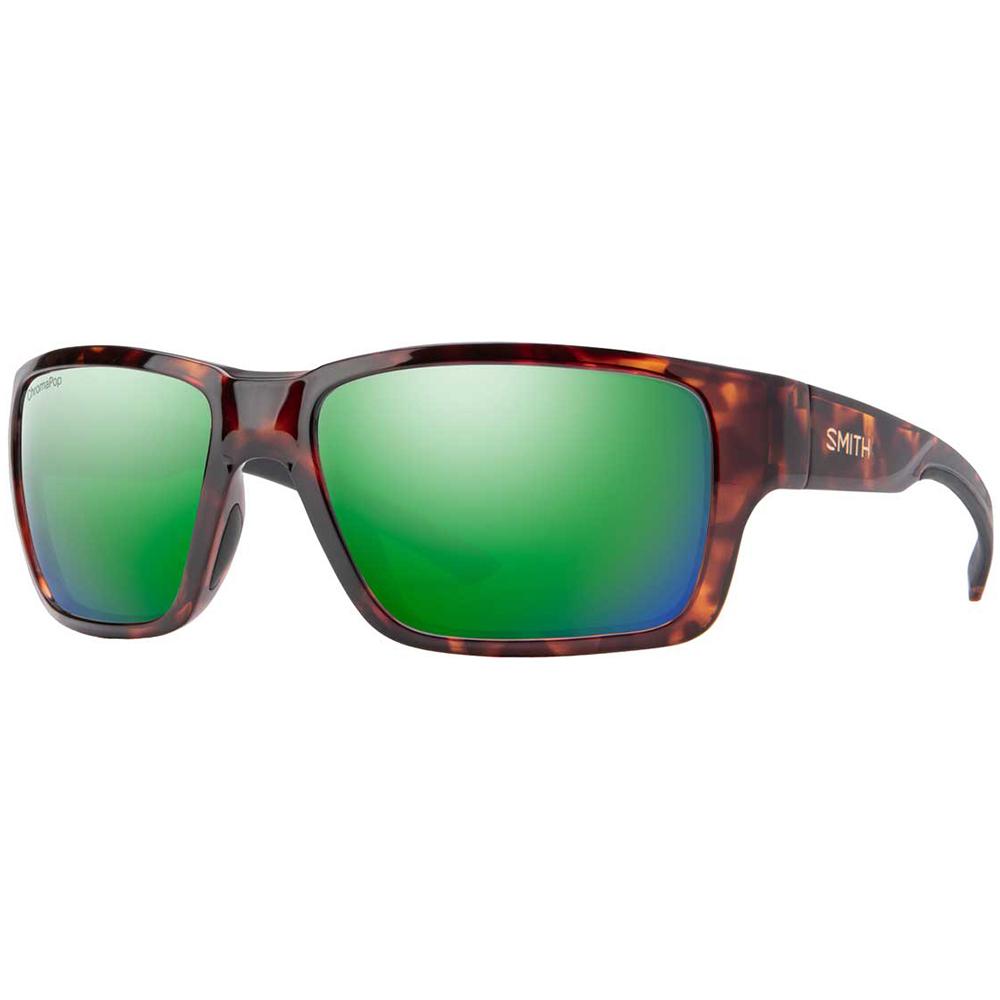 Smith Outback Sunglasses ChromaPop Polarized in Tortoise with Green Mirror